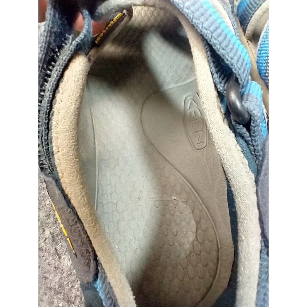 Keen Newport H2 Kids Sandals Blue Gray Waterproof Hiking Water Shoes Big Kid 5